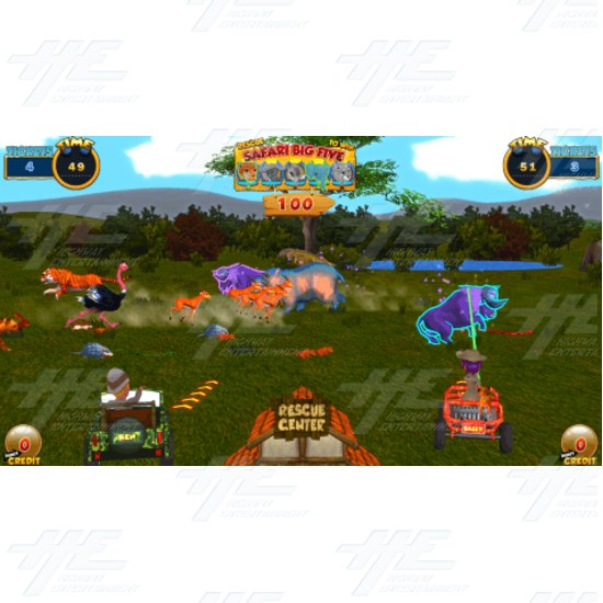 Safari Ranger 4 Player Arcade Machine - Safari Ranger DLX Screenshot 5