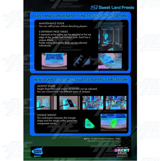 Sweet Land Premia Self Redemption Machine - Brochure pg 2