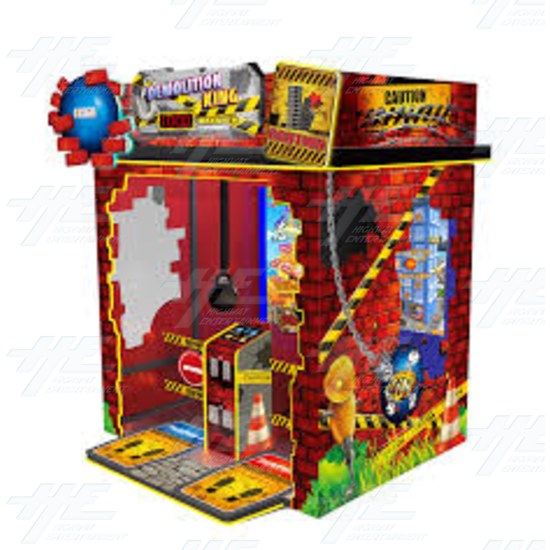 Demolition King Ticket Redemption Arcade Machine - Demolition king angle view