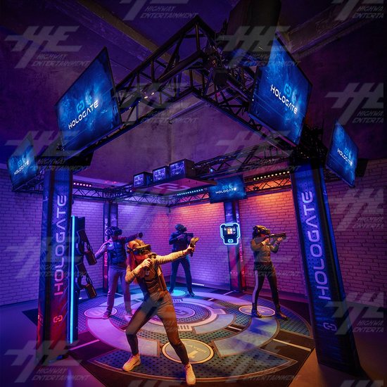 Hologate Arena - Compact Turnkey 4 Player VR Platform - HOLOGATE Arena