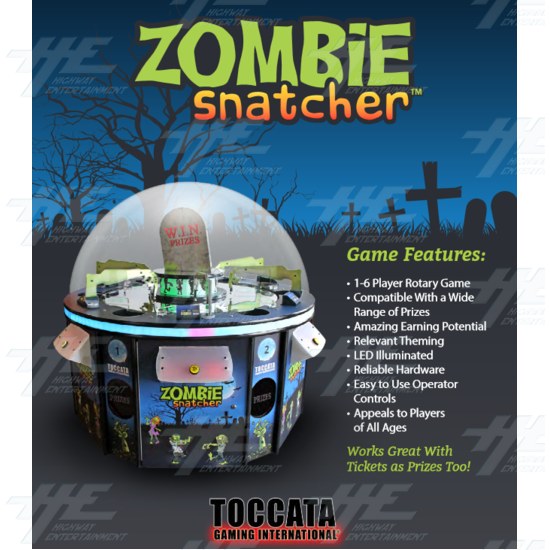 Zombie Snatcher Arcade Machine - Zombie Snatcher Arcade Machine Brochure