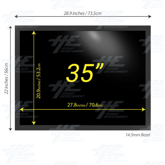 35 inch 4x3 LCD Monitor for Arcade Machine 2880x2160 Factory Seconds - B-13 - 2
